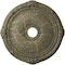 Ekena Millwork Heaton Medallion (Canopies up to 6 1/2"), 27 1/2"OD x 3 7/8"ID x 2 1/4"P, Witch Hazel Crackle CM27HEWHC - alternate 1